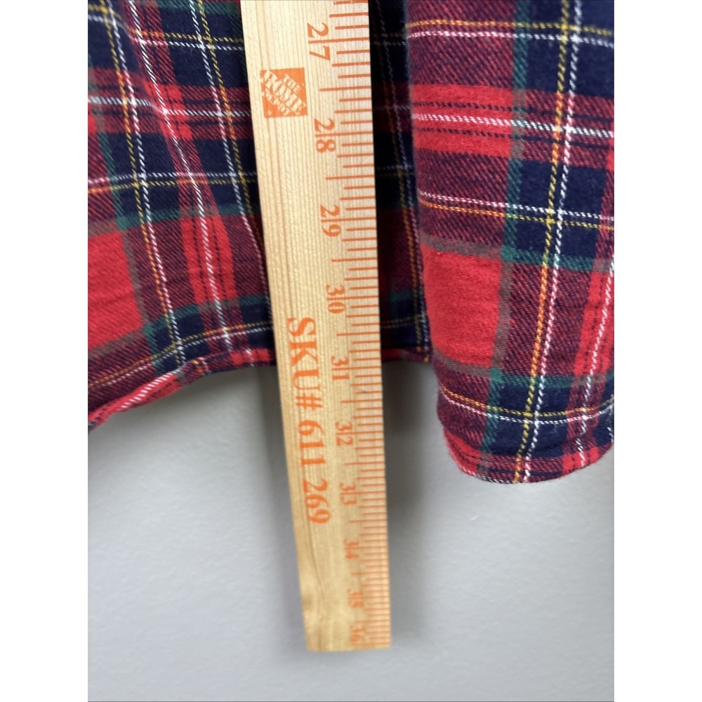Simply Southern Red Plaid  Button Down Collar Cotton Flannel Shirt Size 2XL EUC - Picture 6 of 8